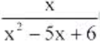 y = x / x²-5x+6